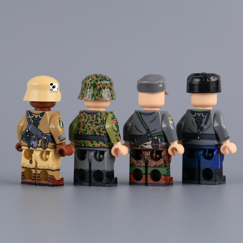 MT56-MT59 WWII Foreign Legion British and French soldiers Minifigures