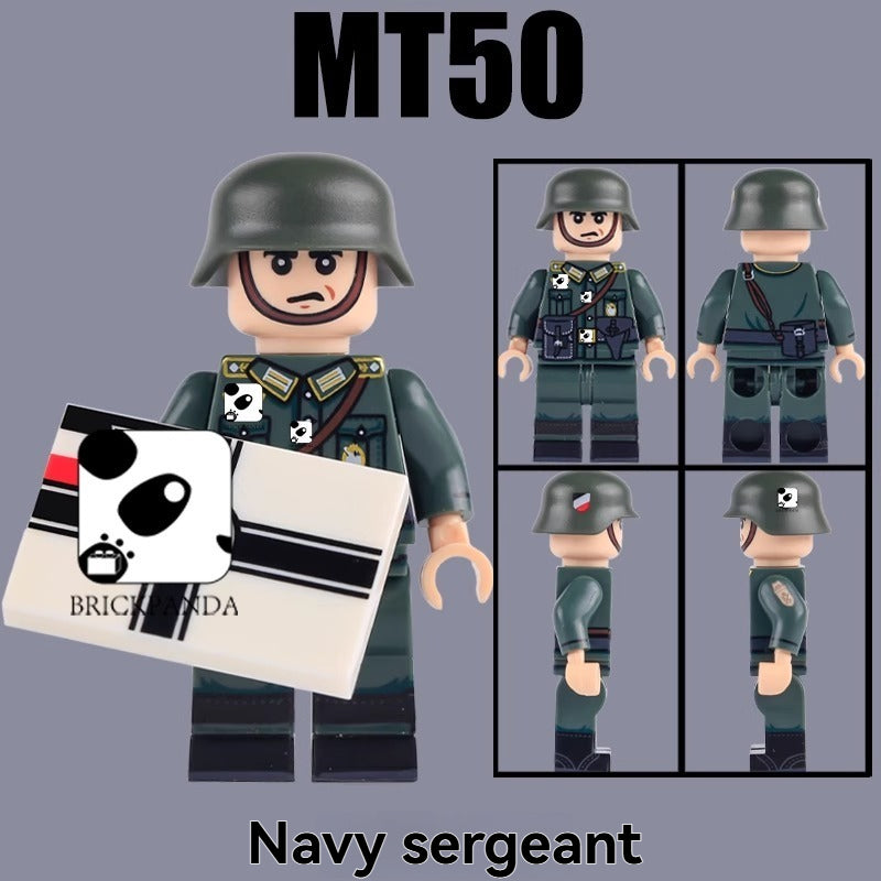 MT48-MT51 World War II Maritime War German Character Minifigures