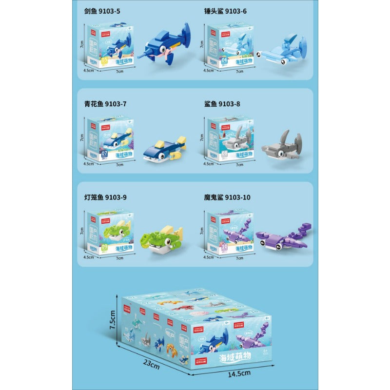 274pcs 9103 Ocean Cute Pet 10in1