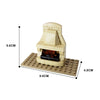 (Gobricks version) 61 pcs MOC-136396 Classic Fireplace