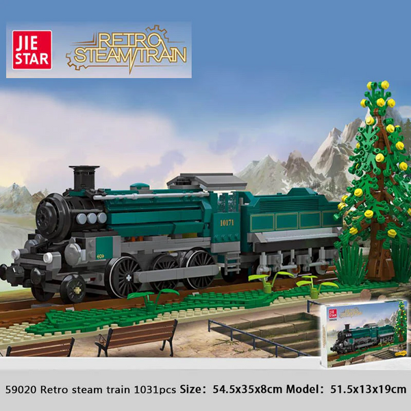 STAR TRAIN &reverse trainセット 1031 PCS 59020 Retro Steam Train – Joy Bricks
