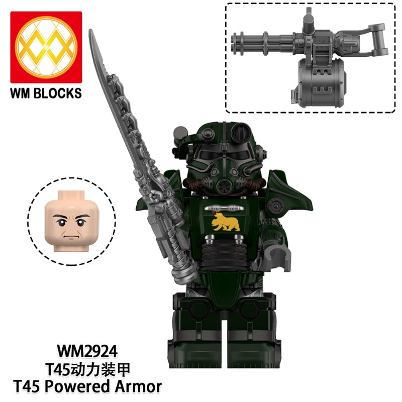 WM6209 Game Radiation T-45 Power Armor Minifigures – Joy Bricks