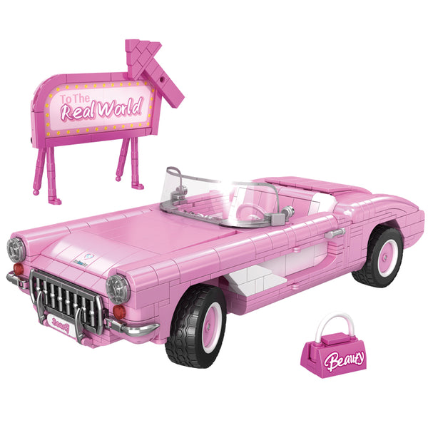 898pcs WGC 66035 Pink Barbie Car – Joy Bricks
