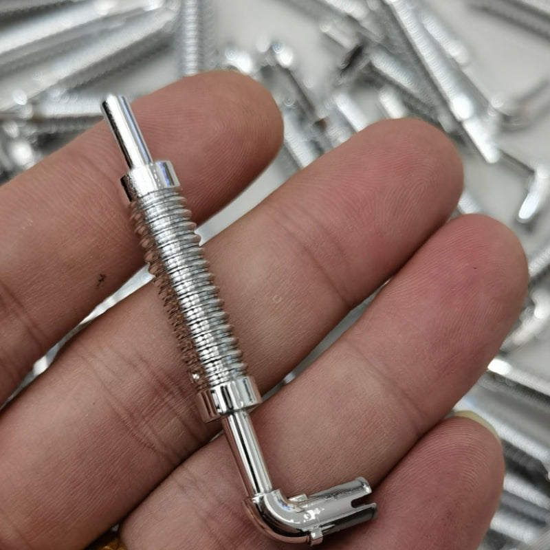 4pcs Chrome Engine Exhaust Pipe Building Blocks Parts