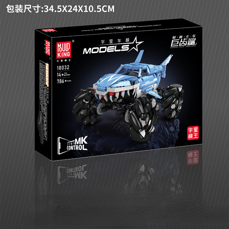 786pcs Mouldking 18032 Monster Jam Megalodon Remote-controlled