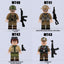 MT40-43 WWII American, French and German soldiers Air Force Minifigures