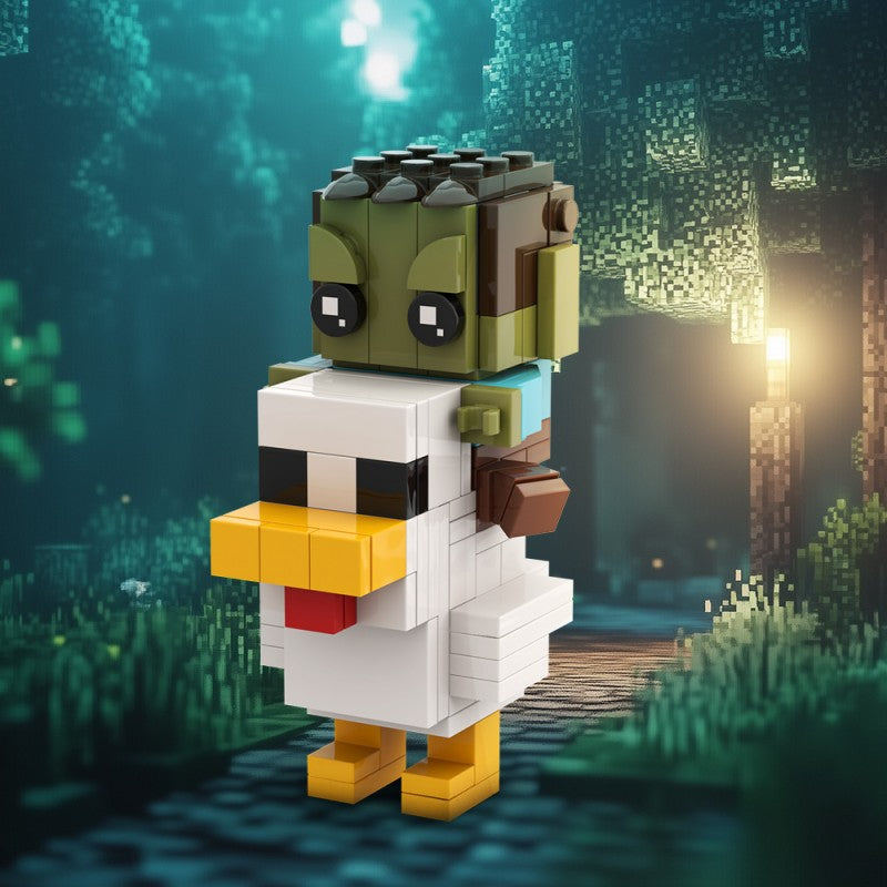 (Gobricks version) 117pcs MOC Chicken Jockey