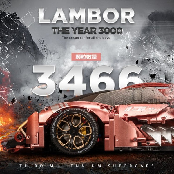 3466pcs Lamborghini Terzo Millennio 1:8 – Joy Bricks