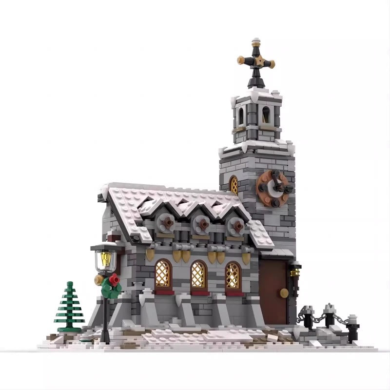 1074pcs MOC-58208 Little Winter Church