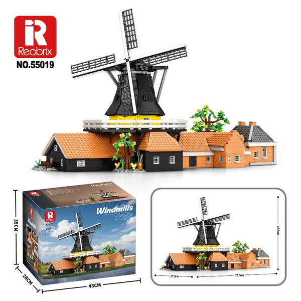 4801PCS Reobrix 55019 Dutch Windmill – Joy Bricks