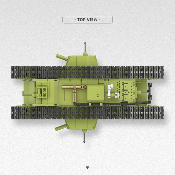 900pcs QUANGUAN 300018 HEAVY TANK MK.V – Joy Bricks