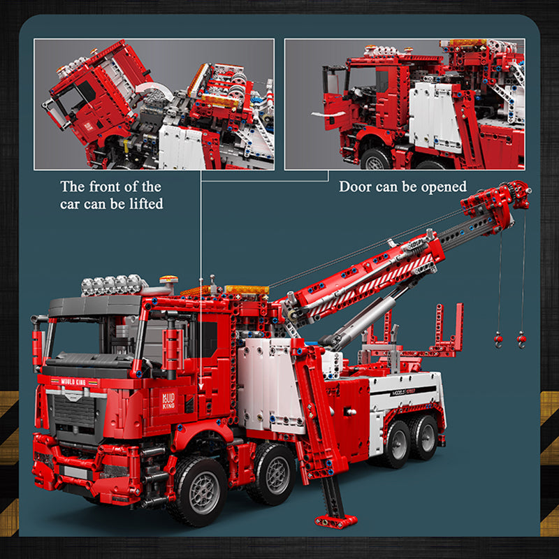 4883PCS MOULDKING 17027 Road Rescue Car Red