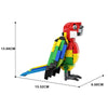 (Gobricks version) 162 pcs MOC-143358 Eastern Rosella parrot