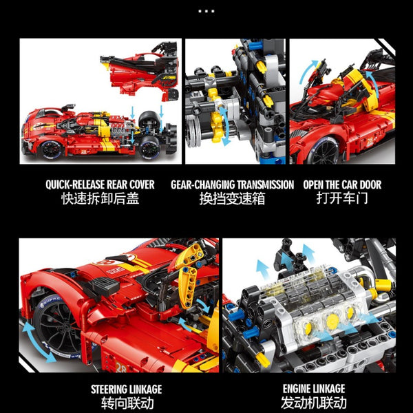 3350PCS Eikee Y18080 LE MANS 499P 1:8 – Joy Bricks