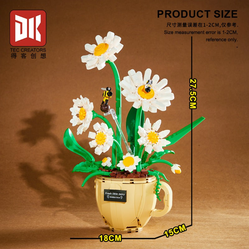 496pcs DK 3035 Coffee Cup Daisy