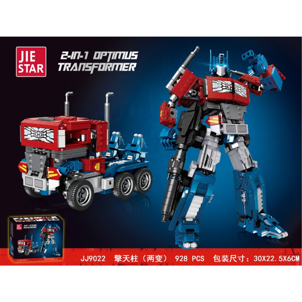 928PCS JJ9022 JIESTAR Optimus Prime, who can transform into two
