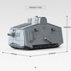 920pcs QUANGUAN 300017 A7V HEAVY TANK