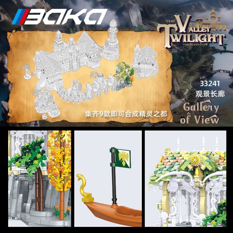 3950 pcs BK 33241 The Lord of the Rings Valley Twilight:Gallery of View