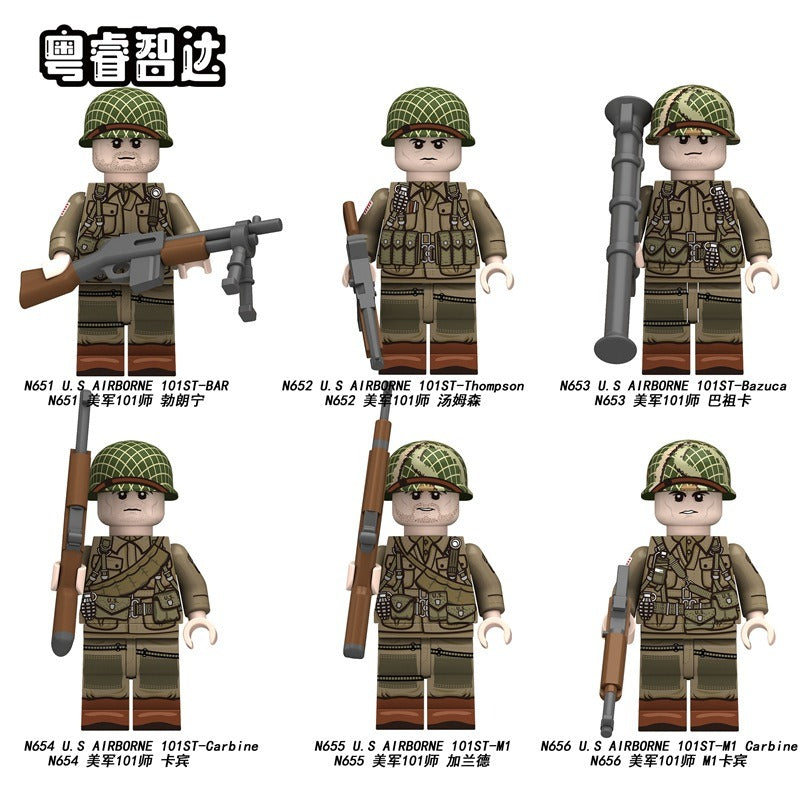 N651-656 US 101st Division series Minifigures