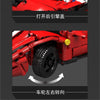 718pcs MouldKing 10076 Ferrari sports car 488 comes in three forms