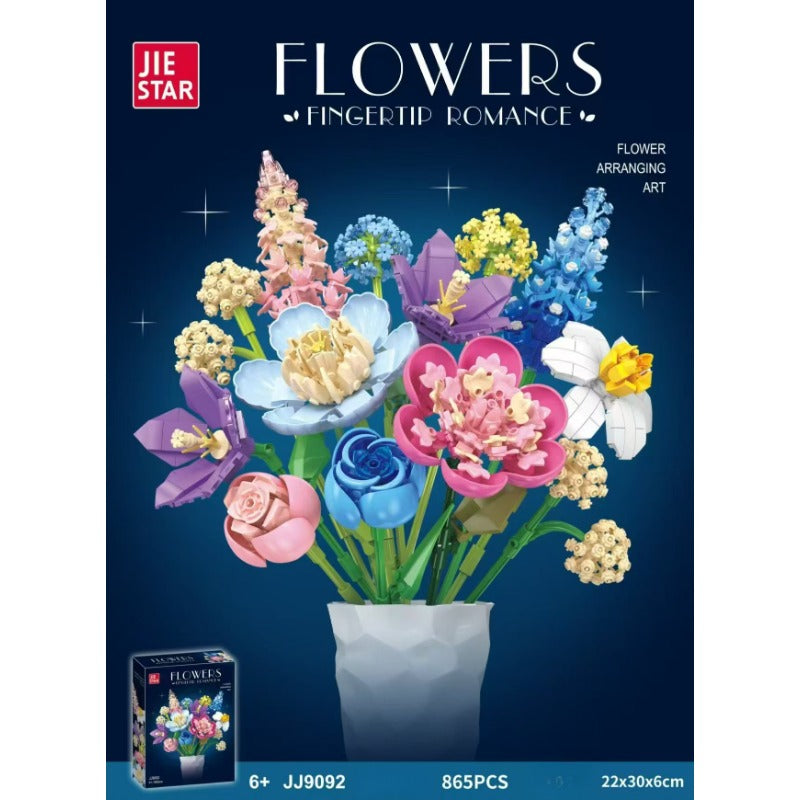 865pcs JIESTAR  JJ9092 Flowers Fingertip Romance