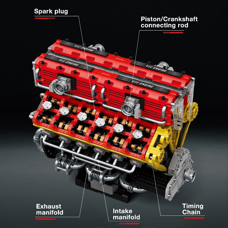 4719pcs Reobrix 33017 Engine V12