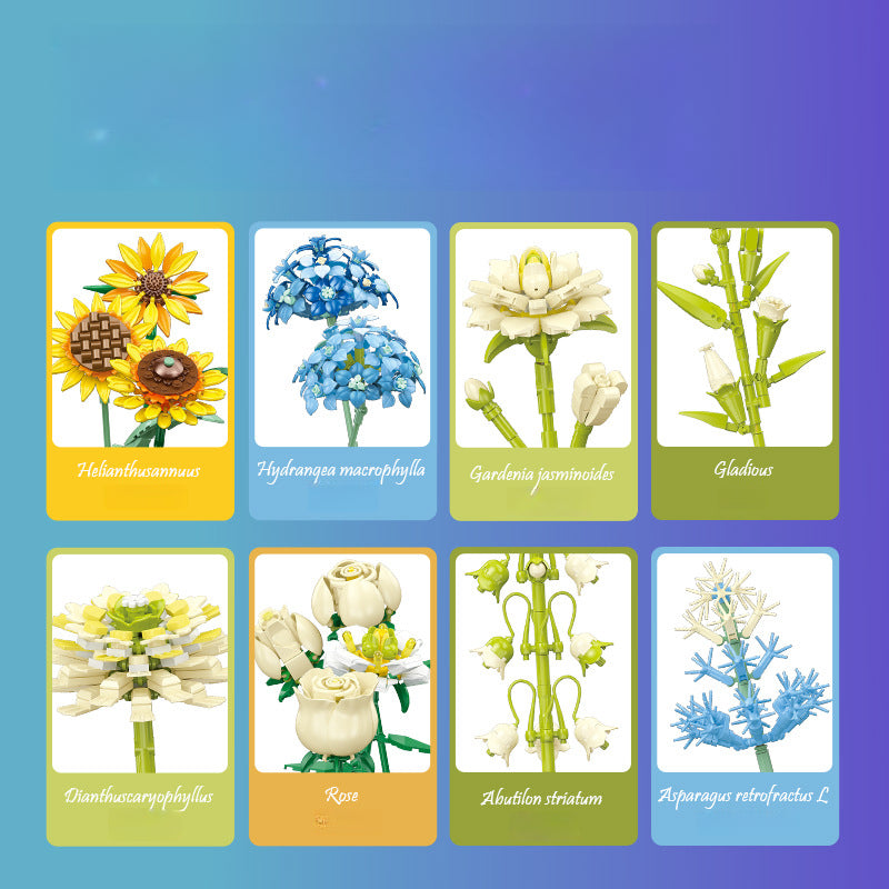 1124pcs JIESTAR JJ9196 Sunflower Bouquet