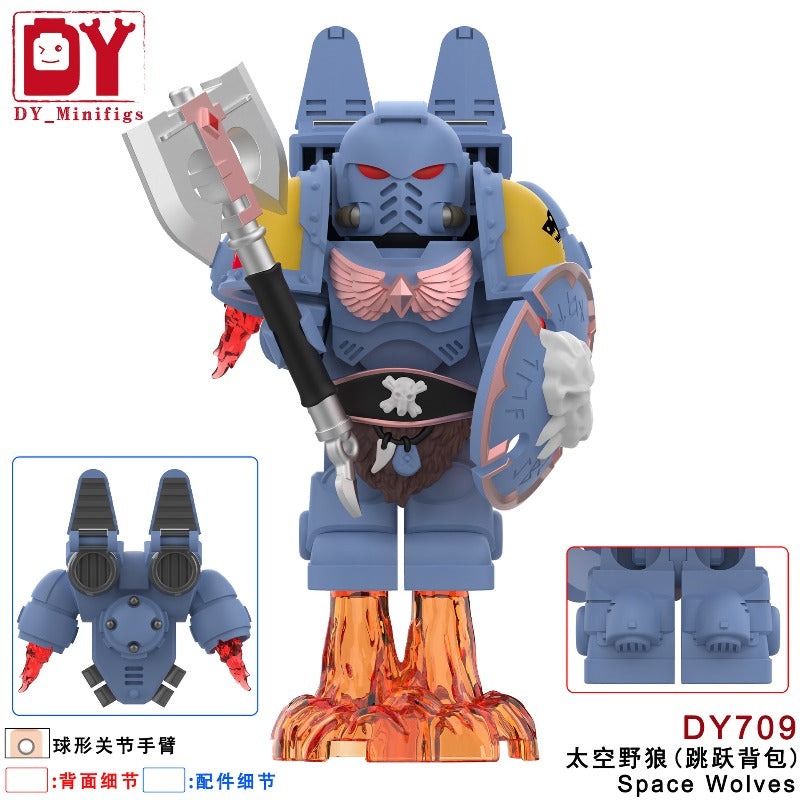 DY709-712 Warhammer Empire Terminator Star Warrior Jumping