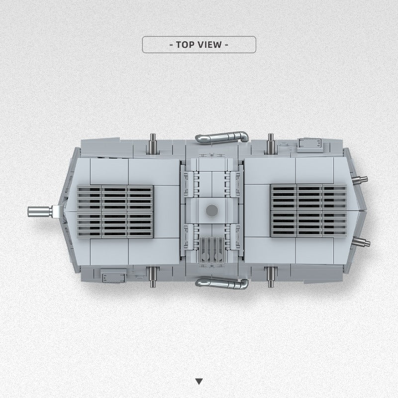 920pcs QUANGUAN 300017 A7V HEAVY TANK