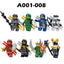A001-008 Ninja Series Minifigures