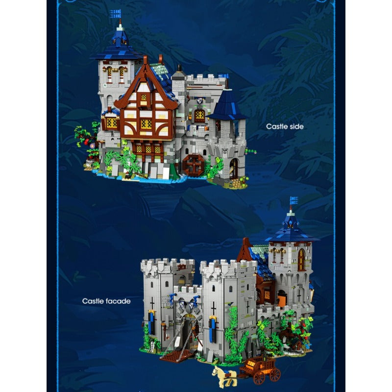 6640+PCS BK 33924 Medieval Jungle Castle