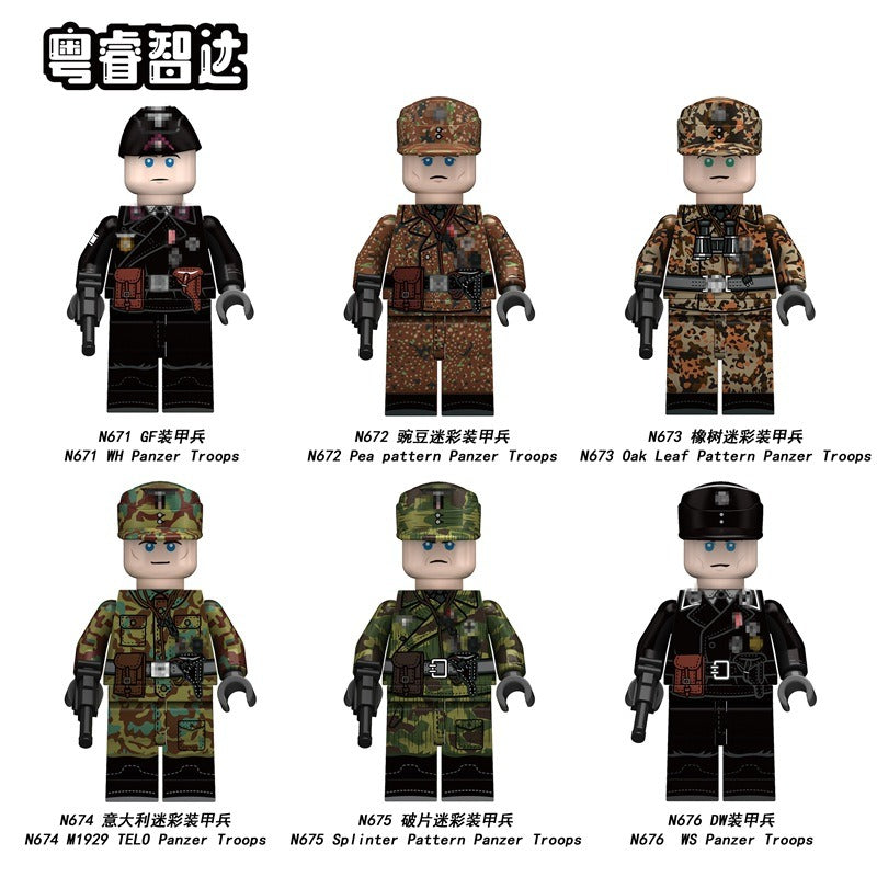 N671-N676 WW2 German Panzer Troops Minifigures – Joy Bricks