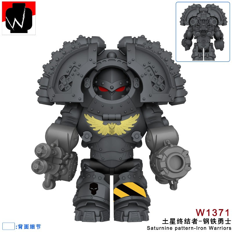 W1365-1372 Warhammer Saturn Terminator Extreme Warrior Minifigures