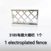 4pcs Chrome Engine Exhaust Pipe Building Blocks Parts