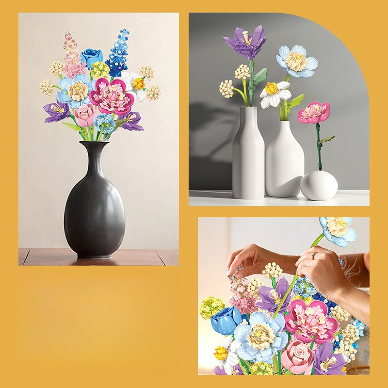 865pcs JIESTAR  JJ9092 Flowers Fingertip Romance