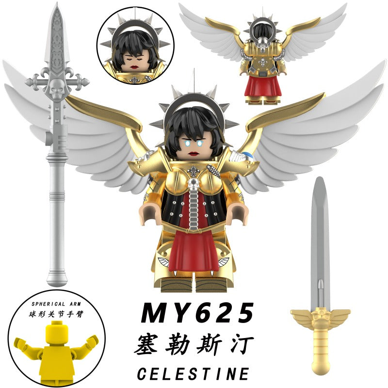 MY621-625 Warhammer 40K: Battle Nun Seraph Minifigures – Joy Bricks