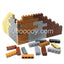 20 pcs 1*4 wall bricks MOC bricks 15533