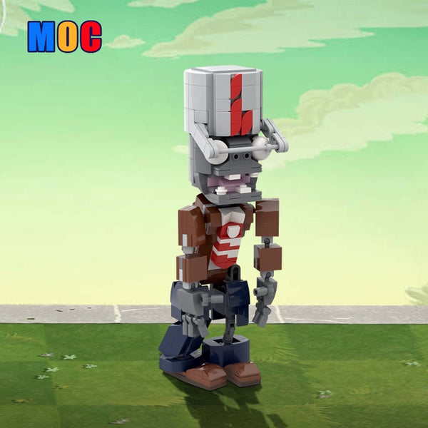 人外୨୧ *。 Gobricks version) 380pcs MOC-156366 PVZ 2 Buckethead zombie – Joy