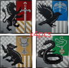 4249PCS 8902 Harry Potter Hogwarts Crests