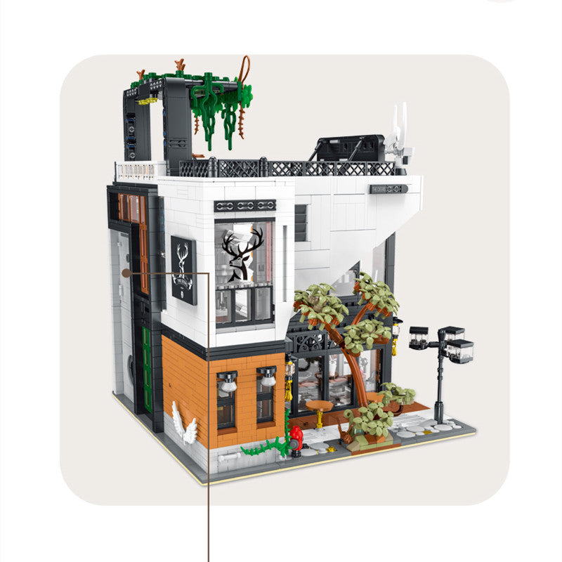 3423PCS XMORK10208 XMORKMODEL The Alley Modular with lights kit