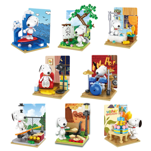 CACO S001 SNOOPY Multi-faceted Life 8 Collections – Joy Bricks