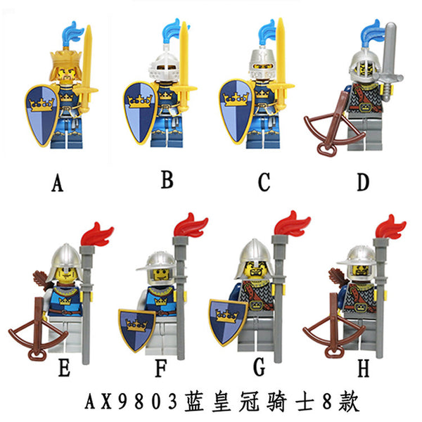 AX9803 Blue Crown Knight Series Minifigure – Joy Bricks