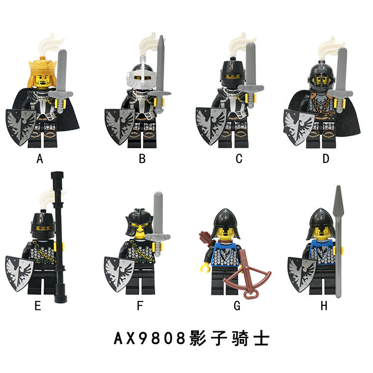 AX9808 shadow knight medieval rome minifigures