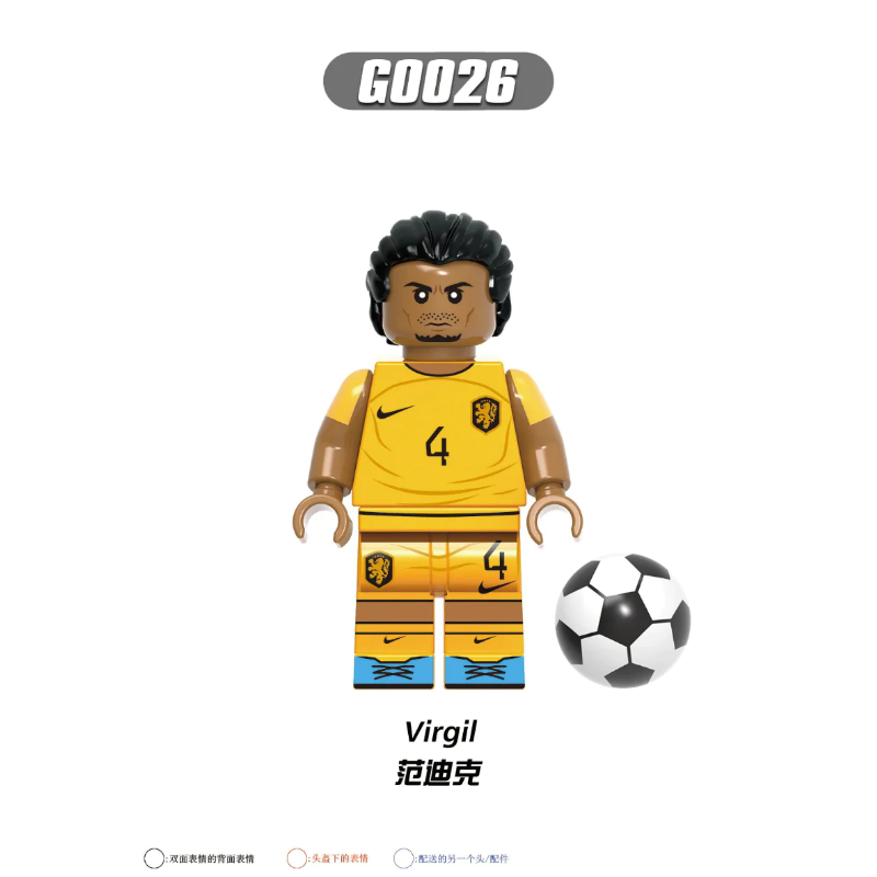 G0104 Football World Cup Series Son Heung-Min Virgil Minifigures