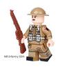 WWII Soldier Military Weapon Minifigures