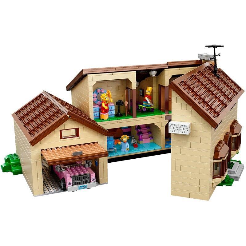 (Ship from US warehouse) The Simpsons House(2523pcs)  and The Simpsons KWIK-E-MART(2218pcs)  71016 71006