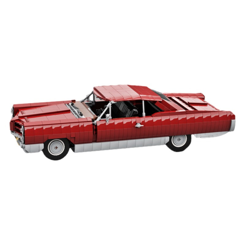 (Gobricks version) 1669 pcs MOC-159333 Pontiac Bonneville 1966 Dark Red
