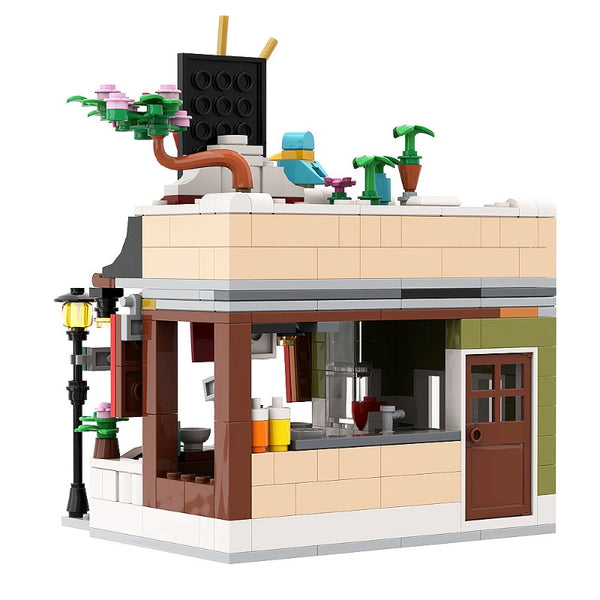 スマイルショップ Gobricks version) 441 pcs MOC-137613 31131 - Noodle Shop expended