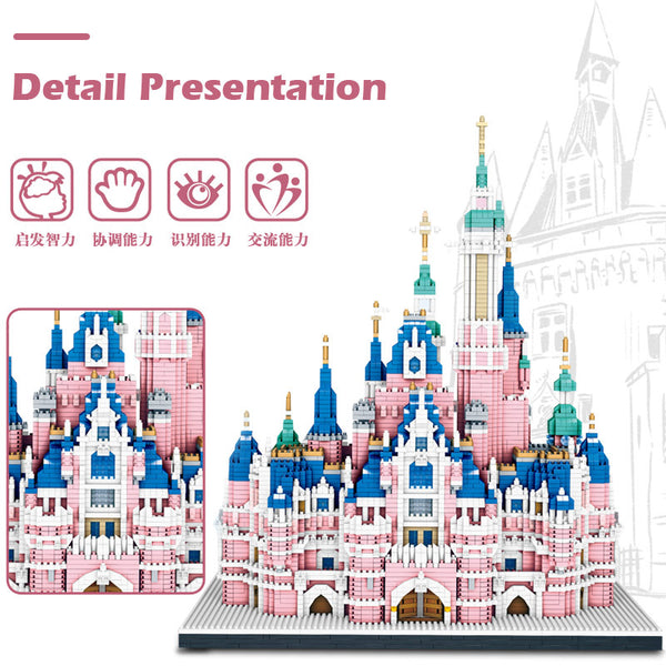 6300PCS 01063 Pink Fairy Castle（micro blocks） – Joy Bricks