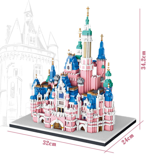 6300PCS 01063 Pink Fairy Castle（micro blocks） – Joy Bricks